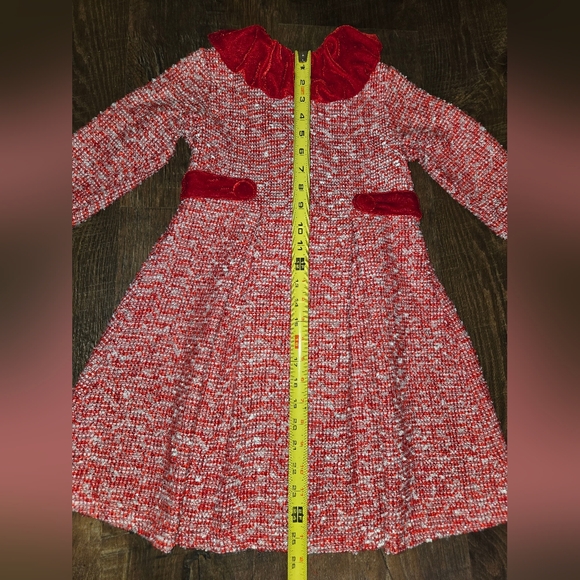 Red and White Kids Over Coat- Blue Beri Gold - Picture 10 of 12